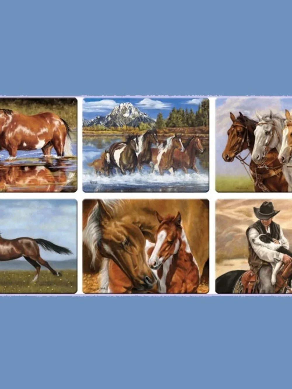 Horse Scene Cutting Board 16